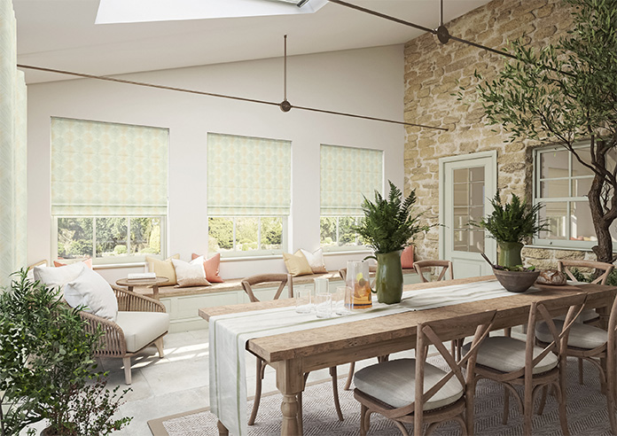 Gentle Palm, Lemon - Roman Blind - Image 6